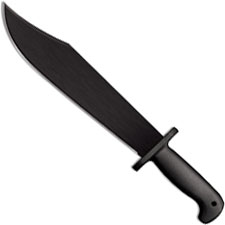 Cold Steel 97SMBWZ Black Bear Bowie Machete 12 Inch Carbon Steel Clip Point Poly Handle