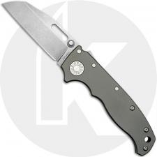 Demko AD20.5 Knife - CPM 20CV Shark Foot - Smooth Titanium - Shark-Lock