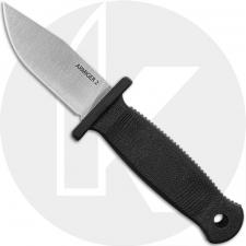 Demko Armiger 2 Fixed Blade Knife - 4034SS Clip Point - Black TPR - Kydex Sheath