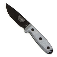 ESEE Knives ESEE-3P-B Black Drop Point - Micarta Handle - Black Molded Sheath