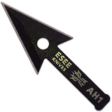 ESEE Knives AH1 Arrowhead Survival Blade - Black Double Edge