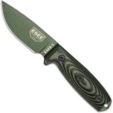 ESEE Knives ESEE-3 - 3PMOD-003 - OD Green Drop Point - OD Green / Black 3D G10 Handle - Black Molded Sheath