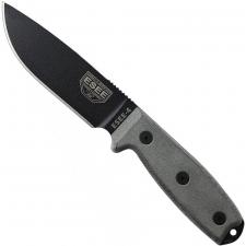 ESEE Knives ESEE-4P-B Black Drop Point - Micarta Handle - Black Molded Sheath