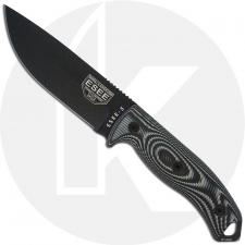 ESEE Knives ESEE-5PB-002 - Black Drop Point - Gray / Black 3D G10 Handle - Glass Breaker Pommel - Black Kydex Sheath