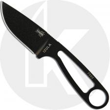 ESEE Knives IZULA-B Black Drop Point Neck Knife - Black Molded Sheath