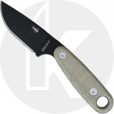 ESEE Knives IZULA-II-B Black Drop Point - Micarta Handle - Black Molded Sheath