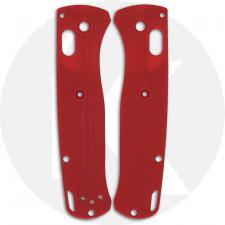 Flytanium Custom G10 Crossfade Scales for Benchmade Bugout Knife - Red
