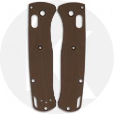 Flytanium Custom G10 Crossfade Scales for Benchmade Bugout Knife - Earth Brown