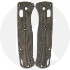 Flytanium Custom Micarta Crossfade Scales for Benchmade Bugout Knife - Green Linen