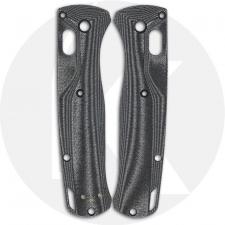 Flytanium Custom Micarta Crossfade Scales for Benchmade Bugout Knife - Black Linen