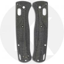 Flytanium Custom Micarta Crossfade Scales for Benchmade Bugout Knife - Black Canvas