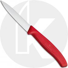 Victorinox Paring Knife 6.7601, 3.25 Inch Blade with Red Nylon Handle