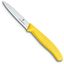 Victorinox Paring Knife 6.7636.L118 3.25 Inch Serrated Blade with Yellow Nylon Handle