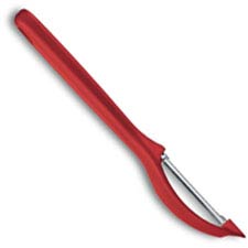 Victorinox 7.6075.1 Universal Peeler Pivoting Serrated Head Red Polypropylene Frame