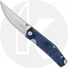 GiantMouse ACE Clyde Knife - Satin 20CV - Denim Micarta