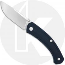 GiantMouse ACE Iona V2 Knife - Satin MagnaCut - Black Linen Micarta