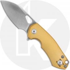 GiantMouse ACE Riv LL Knife - Satin MagnaCut - Brass - Flipper Folder