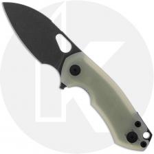 GiantMouse ACE Riv LL Knife - PVD CPM MagnaCut Drop Point - Jade G10 - Flipper Folder