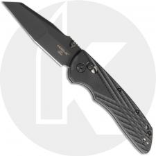 Hogue Deka Manual Folder 24266 - Black Cerakote 20CV Wharncliffe - Black G10 - ABLE Lock - USA Made