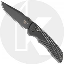 Hogue Deka Manual Folder 24276 - Black Cerakote 20CV Clip Point - Black G10 - ABLE Lock - USA Made