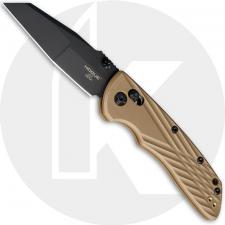 Hogue Deka Manual Folder 24367 - Black Cerakote MagnaCut Wharncliffe - FDE Polymer - ABLE Lock - USA Made