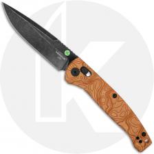 Hogue Mysto Manual Folder 24459 Knife - Black Stonewash CPM MagnaCut Clip Point - Maple Valley Richlite - ABLE Lock - USA Made