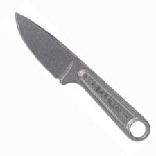 KABAR Wrench Knife 1119 - Single Piece Stonewash Stainless Steel - Drop Point Blade - USA Made