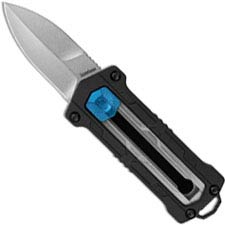 Kershaw Kapsule 1190 - Jens Anso EDC - Manual OTF Utility Knife - Stonewash Spear Point - Black GFN - Sliding Button Lock