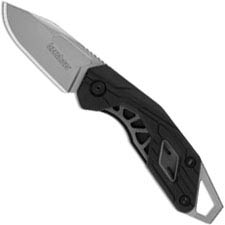 Kershaw Diode 1230 - Compact Keychain Knife - Bead Blast Clip Point - Black GFN - Liner Lock