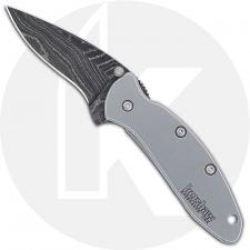 Kershaw Chive 1600DAM - Damascus Blade - Stainless Steel - SpeedSafe Assist - Frame Lock Flipper Folder - USA Made