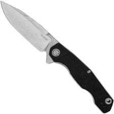 Kershaw Inception 2031 - Stonewash D2 Clip Point - Black G10 - KVT Flipper Folder