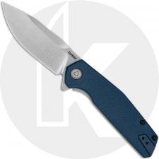Kershaw Lucid 2036 Knife - Assisted - GFN Blue Handle - Frame Lock - Flipper Folder