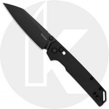 Kershaw Iridium 2038RBLK Knife - Black Oxide D2 Reverse Tanto - KVT Bearings - Black Aluminum