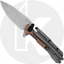 Kershaw Frontrunner 2039 Knife - D2 Stonewash Blade - KVT Bearings - Flipper Folder