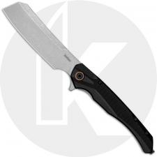 Kershaw Strata Cleaver 2078 Knife - D2 Stonewash Blade - KVT Bearings - Frame Lock