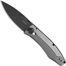 Kershaw 3440 Innuendo Les George EDC Black Drop Point Bead Blast Stainless Steel Frame Lock