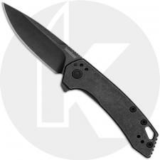 Kershaw Radar 5560 Knife - Assisted - Blackwash Blade/Handle - Flipper Folder