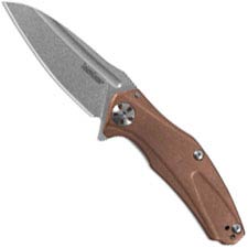 Kershaw 7006CU Natrix Stonewash D2 Drop Point Copper Handle KVT Flipper Folder