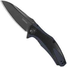 Kershaw 7007CF Natrix Gray Ti Drop Point Blue Gray G10 and Carbon Fiber KVT Flipper Folder