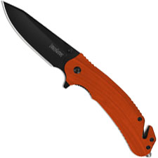 Kershaw Barricade 8650 Rescue Knife Flipper Folder Assisted Opening Orange GFN
