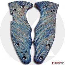 MODIFIED Flytanium Titanium Scales for Spyderco YoJimbo 2 Knife - MAYHEM FINISH