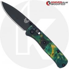 MODIFIED Benchmade Mini Bugout 533BK Knife + Custom AWT Anodized Scales
