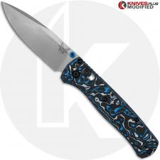 MODIFIED Benchmade Bugout 535 Knife + KP Blue/White CF Scales
