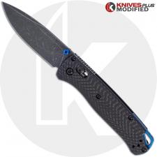 MODIFIED Benchmade Bugout Knife - Acid Stonewash S90V - Carbon Fiber Handle