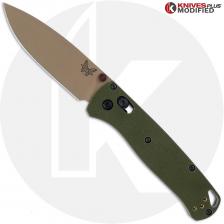 MODIFIED Benchmade Bugout 535TN-2601 Knife + KP OD Green G10 Scales