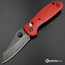 MODIFIED Benchmade Mini Griptilian 555HG - The Red Dragon - Acid Stonewash - Regrind