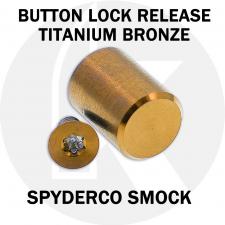 Bronze Titanium Replacement Button (Lock Release) for Spyderco Smock Knife