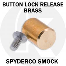 Brass Replacement Button (Lock Release) for Spyderco Smock Knife