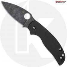 MODIFIED Spyderco Sage 5 Knife C123CFPCL - Acid Stonewash