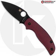 MODIFIED Spyderco Sage 5 G10 - TiCN MagnaCut + AWT Exclusive Oxblood Contoured Scales